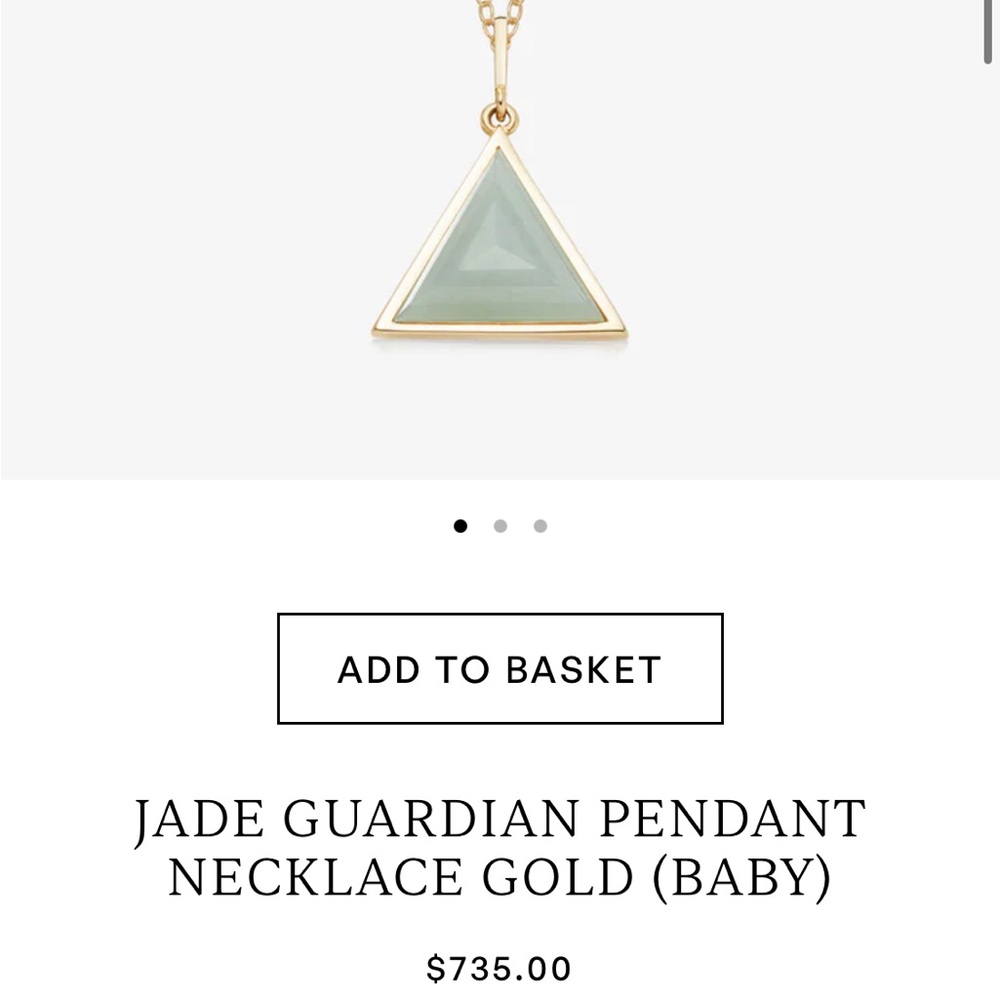 Rock + Raw Jade Guardian pendant, stunning piece!